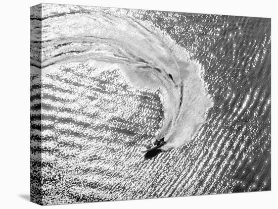 Aerial of Waterskier. Long Beach, California 1951-Margaret Bourke-White-Premier Image Canvas