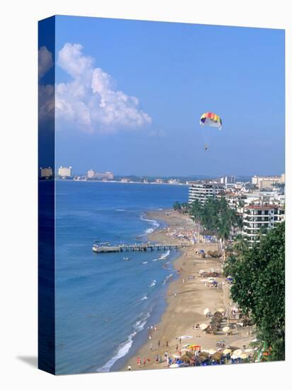 Aerial Parasail at Playa Los Muertos, Puerto Vallarta, Mexico-Bill Bachmann-Premier Image Canvas