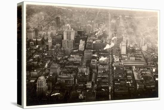 Aerial Photo of Downtown Philadelphia, Taken from the LZ 127 Graf Zeppelin, 1928-German photographer-Premier Image Canvas