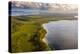 Aerial photograph of Lake Cootharaba, Great Sandy National Park, Australia-Mark A Johnson-Premier Image Canvas