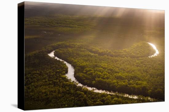 Aerial photograph of the Noosa River, Great Sandy National Park, Australia-Mark A Johnson-Premier Image Canvas