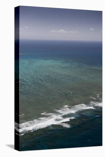 Aerial Photography of Coral Reef Formations of the Great Barrier Reef-Louise Murray-Premier Image Canvas