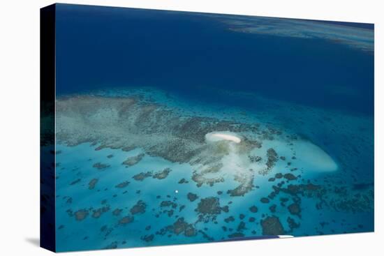 Aerial Photography of Coral Reef Formations of the Great Barrier Reef-Louise Murray-Premier Image Canvas