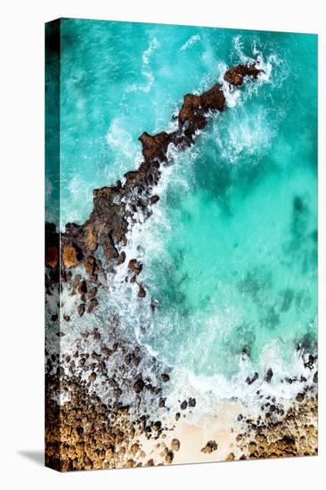 Aerial Summer - Aqua Rocky Beach-Philippe HUGONNARD-Premier Image Canvas