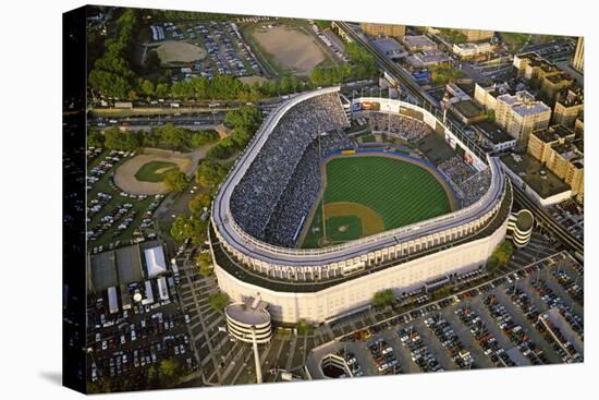 Aerial view of a baseball stadium, Yankee Stadium, New York City, New York State, USA-null-Premier Image Canvas