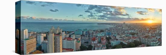 Aerial view of a city, Havana, Cuba-null-Premier Image Canvas