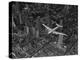 Aerial View of a DC-4 Passenger Plane Flying over Midtown Manhattan-Margaret Bourke-White-Premier Image Canvas