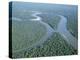 Aerial View of Amazon River and Jungle, Brazil-null-Premier Image Canvas