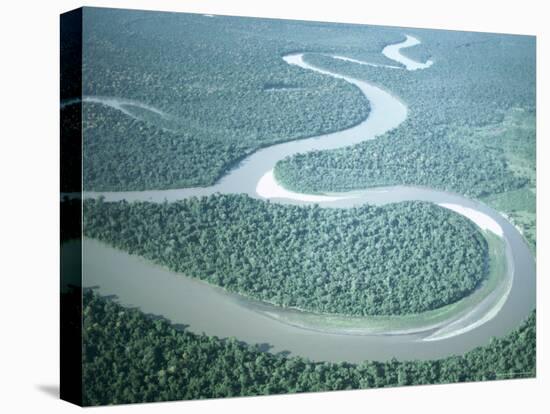 Aerial View of Amazon River and Jungle, Brazil-null-Premier Image Canvas
