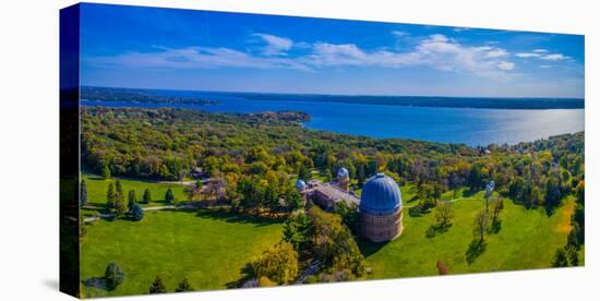 Aerial view of an observatory, Yerkes Observatory, Williams Bay, Wisconsin, USA-null-Premier Image Canvas