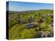 Aerial view of Baslow village, Peak District National Park, Derbyshire, England, United Kingdom-Frank Fell-Premier Image Canvas