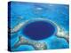 Aerial View of Blue Hole at Lighthouse Reef, Belize-Greg Johnston-Premier Image Canvas