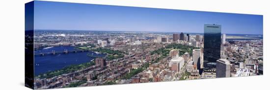 Aerial View of Boston, Cambridge, Massachusetts, USA-null-Premier Image Canvas