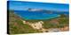 Aerial view of Capo Coda Cavallo and Isola Di Tavolara in the background, Olbia, Sardinia-Frank Fell-Premier Image Canvas