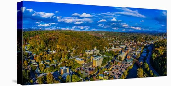 Aerial view of cityscape, Montpelier, Washington County, Vermont, USA-null-Premier Image Canvas