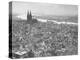 Aerial View of Cologne Showing Devastation of Allied Air Raids, Cathedral and Rhine River-John Florea-Premier Image Canvas