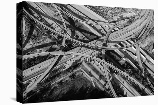 Aerial view of freeway interchange, City Of Los Angeles, Los Angeles County, California, USA-Panoramic Images-Premier Image Canvas