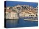 Aerial View of Harbour and Old City, Dubrovnik, Unesco World Heritage Site, Croatia-Ken Gillham-Premier Image Canvas