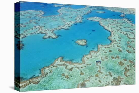 Aerial View of Heart Reef, Great Barrier Reef, Queensland, Australia-Peter Adams-Premier Image Canvas