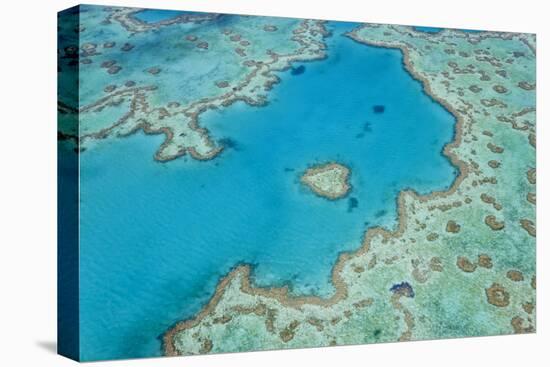 Aerial View of Heart Reef, Great Barrier Reef, Queensland, Australia-Peter Adams-Premier Image Canvas