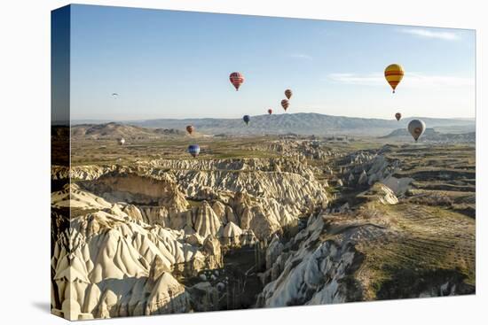 Aerial View of Hot Air Balloons, Cappadocia, Central Anatolia, Turkey-Ali Kabas-Premier Image Canvas
