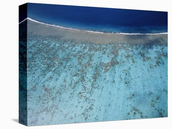 Aerial view of island, French Polynesia-Panoramic Images-Premier Image Canvas