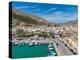 Aerial view of Kalimnos town, Kalimnos, Dodecanese Islands, Greek Islands, Greece, Europe-Frank Fell-Premier Image Canvas
