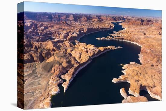 Aerial View of Lake Powell, Near Page, Arizona and the Utah Border, USA, February 2015-Juan Carlos Munoz-Premier Image Canvas