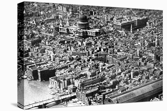 Aerial View of London, Showing St Paul's Cathedral, 1926-null-Premier Image Canvas