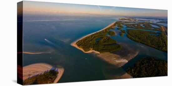 Aerial view of Lovers Key State Park, Florida, USA-null-Premier Image Canvas