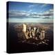 Aerial View of Lower Manhattan Skyline with Nearly Completed World Trade Center Towers-Henry Groskinsky-Premier Image Canvas