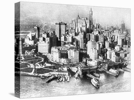 Aerial View of Lower New York, USA, 1926-null-Premier Image Canvas