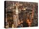 Aerial view of Manhattan with Flatiron Building, NYC-Michel Setboun-Stretched Canvas