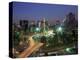 Aerial View of Mexico City at Night, Mexico-Peter Adams-Premier Image Canvas