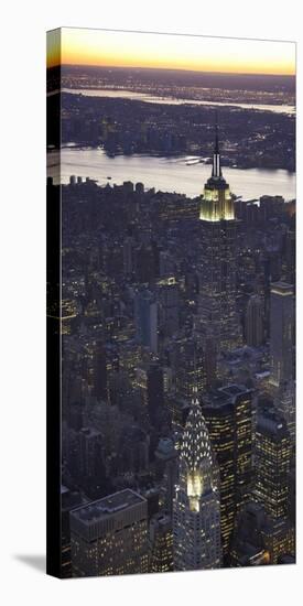 Aerial view of midtown Manhattan-Cameron Davidson-Stretched Canvas