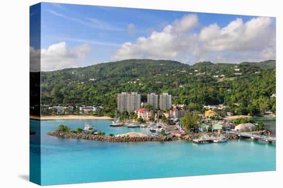 Aerial View of Ocho Rios, Jamaica in the Caribbean-Gino Santa Maria-Premier Image Canvas