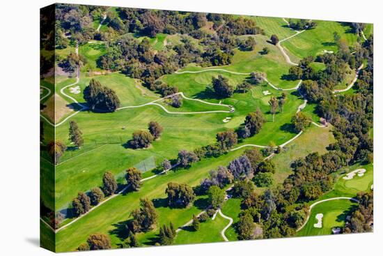 Aerial view of Ojai Valley Inn Country Club Golf Course in Ventura County, Ojai, California-null-Premier Image Canvas