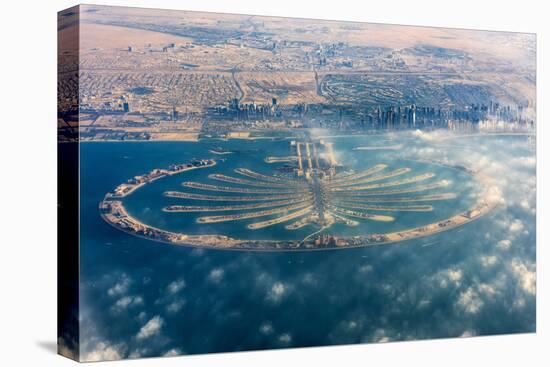 Aerial view of Palm Jumeirah, Dubai, United Arab Emirates-Stefano Politi Markovina-Premier Image Canvas