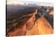 Aerial view of Roda Di Vael at sunset, Catinaccio Group (Rosengarten), Dolomites, South Tyrol, Ital-Roberto Moiola-Premier Image Canvas