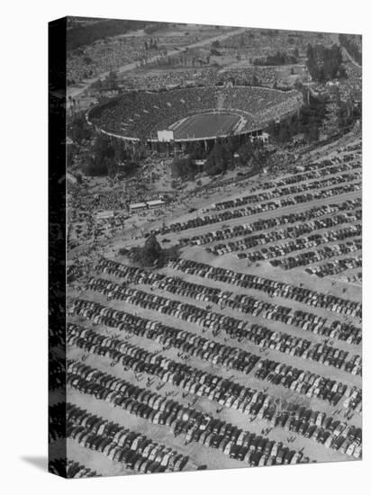 Aerial View of Rose Bowl Showing Thousands of Cars Parked around It-Loomis Dean-Premier Image Canvas