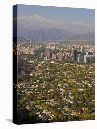 Aerial View of Santiago, Chile, South America-Gavin Hellier-Premier Image Canvas