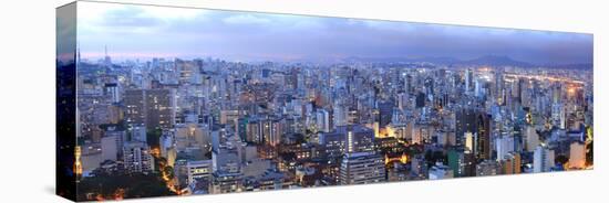 Aerial View of Sao Paulo in the Night  Time-SNEHITDESIGN-Premier Image Canvas