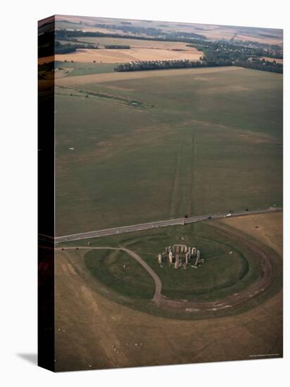 Aerial View of Stonehenge, Unesco World Heritage Site, Salisbury Plain, Wiltshire, England-Adam Woolfitt-Premier Image Canvas