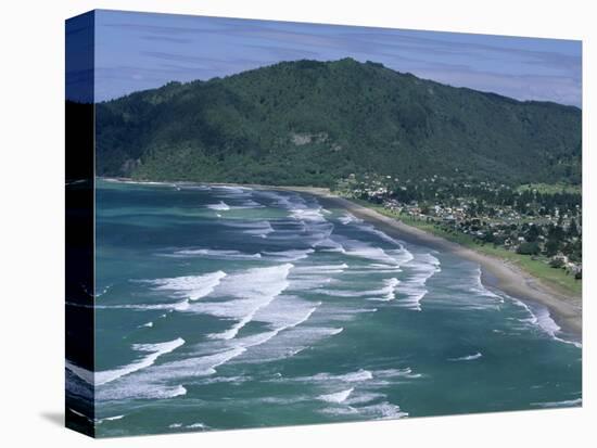 Aerial View of Surf Beach at Pauanui on East Coast, South Auckland, New Zealand-Robert Francis-Premier Image Canvas