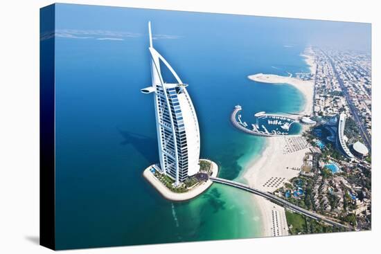 Aerial View of the Burj Al Arab, Dubai, United Arab Emirates-Bill Bachmann-Premier Image Canvas