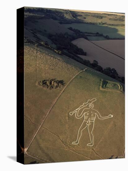 Aerial View of the Cerne Abbas Giant, Dorset, England, United Kingdom-Adam Woolfitt-Premier Image Canvas