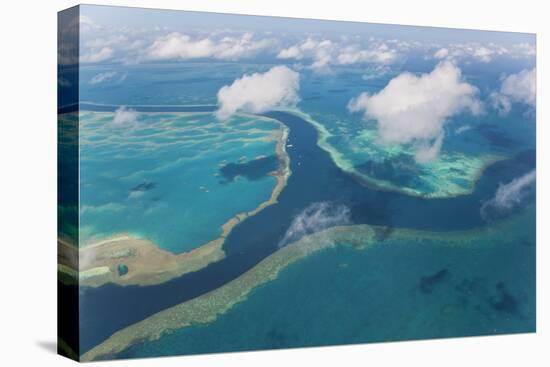 Aerial View of the Great Barrier Reef, Queensland, Australia-Peter Adams-Premier Image Canvas