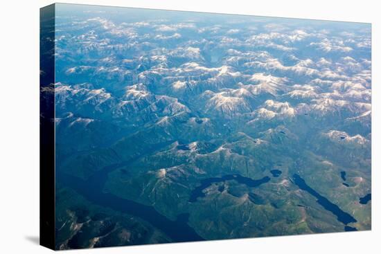 Aerial view of the mountains of Southeast Alaska, USA-Mark A Johnson-Premier Image Canvas