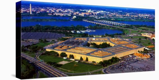 Aerial view of The Pentagon at dusk, Washington DC, USA-null-Premier Image Canvas