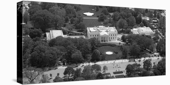 Aerial view of the White House, Washington, D.C. - Black and White Variant-Carol Highsmith-Stretched Canvas